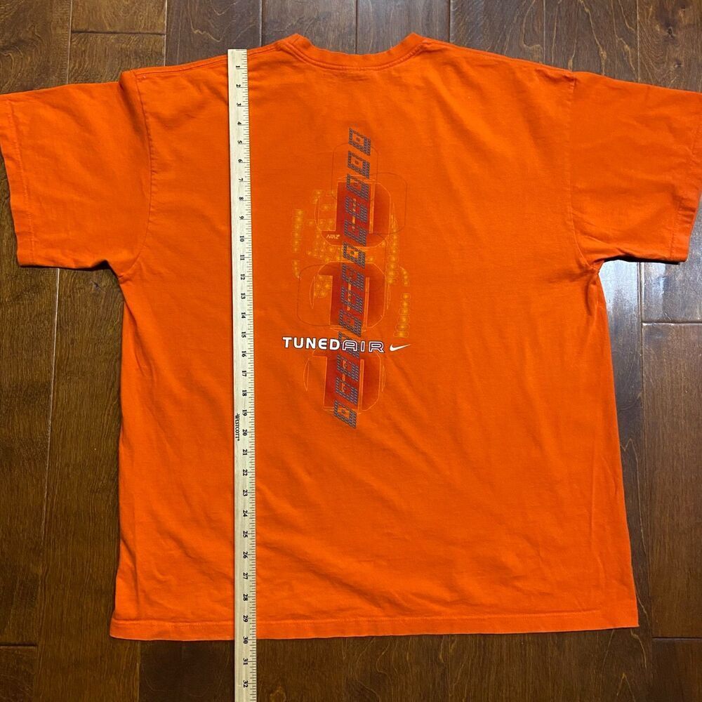 Nike Athletic Vintage Y2K Tuned Air Max Orange Graphic T-Shirt Men's Size XL - Picture 8 of 8